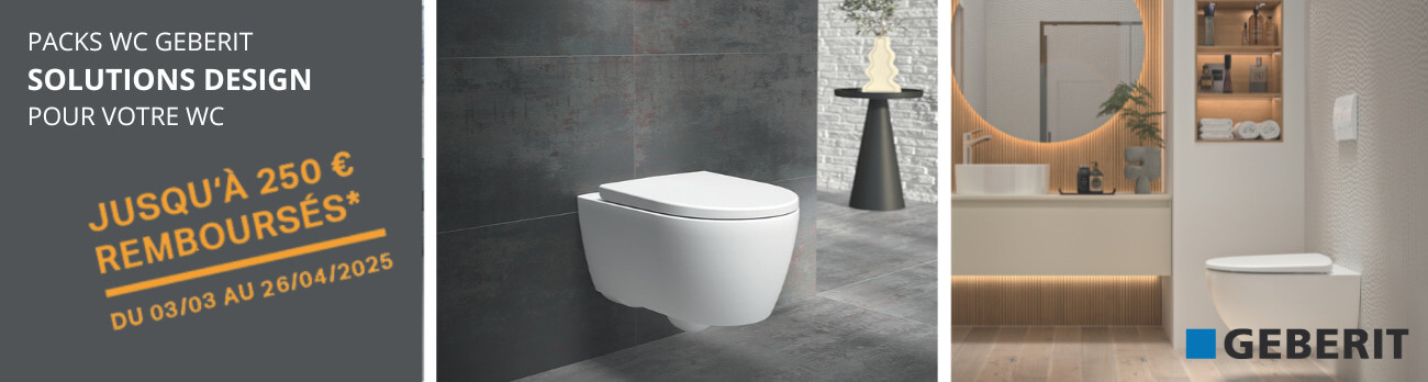 offre de remboursement pour l'achat d'un pack wc Gébérit