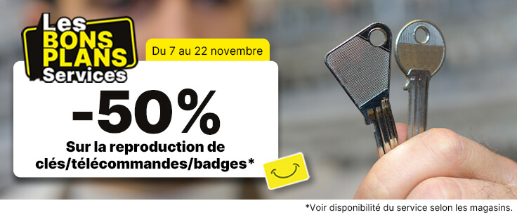 OFFRE BONS PLANS SERVICES REPRODUCTION DE CLÉS ET TÉLÉCOMMANDES