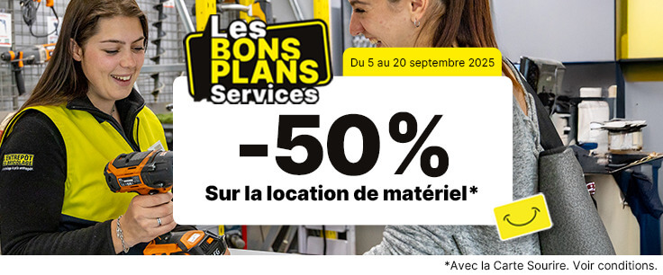 OFFRE BONS PLANS SERVICES LOCATION DE MATERIEL