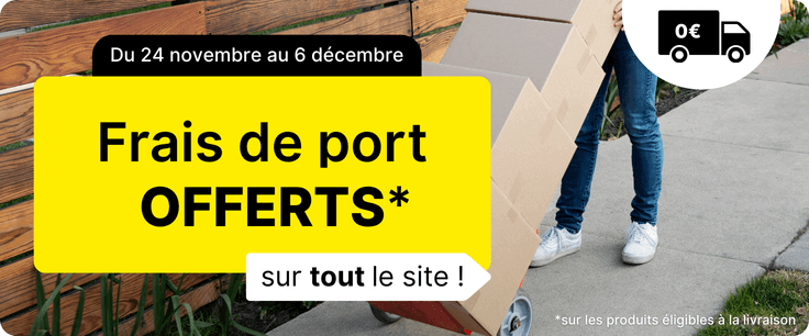 LIVRAISON OFFERTE SUR TOUT LE SITE 
