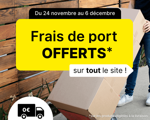 Frais de port offerts sur tout le site