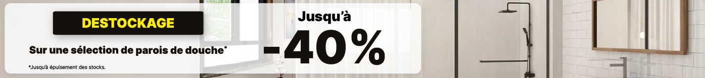 Déstockage parois de douche
