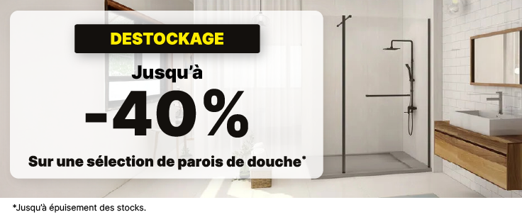 Déstockage parois de douche