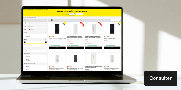 Notre catalogue de porte d'entrée