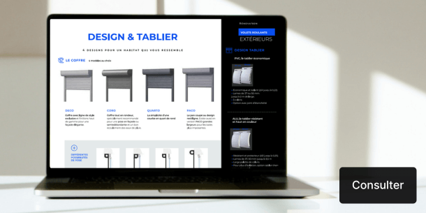 Notre catalogue de volet roulant