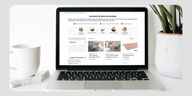Configurateur de bois en ligne