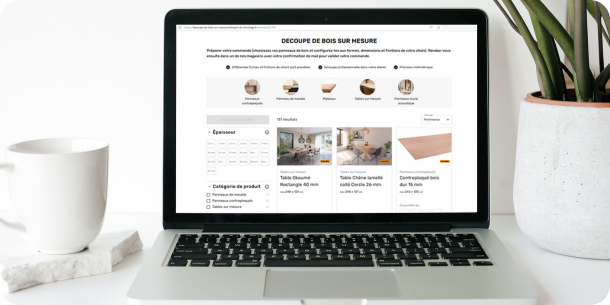 configurateur de bois sur mesure