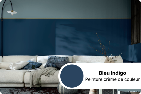 Bleu Indigo Peinture crème de couleur