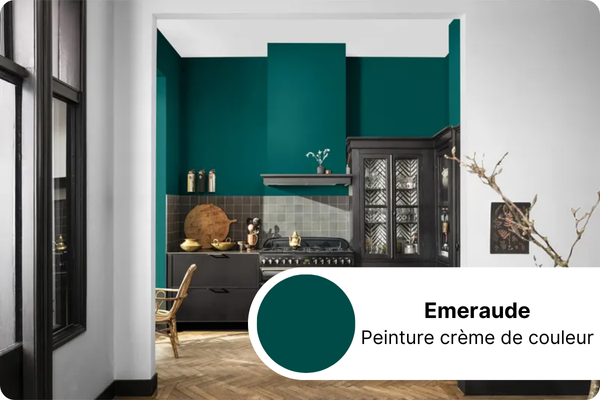 Emeraude Peinture crème de couleur