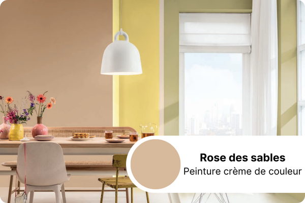 Rose des sables Peinture crème de couleur