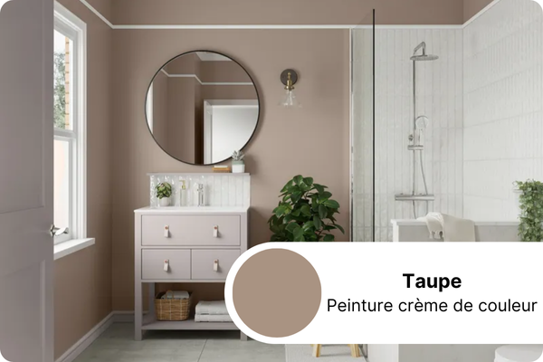 Taupe Peinture crème de couleur