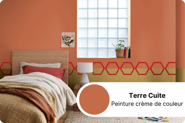 Terre Cuite Peinture crème de couleur