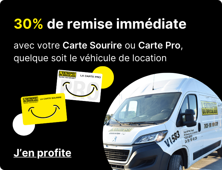 Location de véhicule remise carte sourire