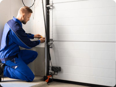 installation porte de garage