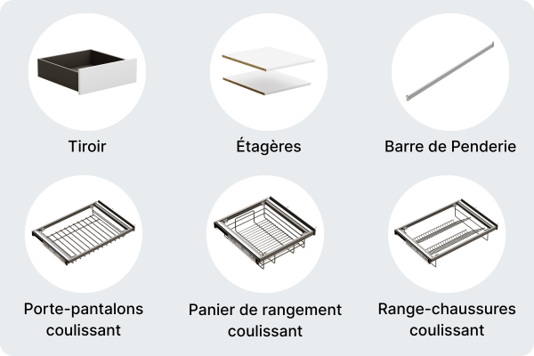 Votre projet dressing sur-mesure accessoires