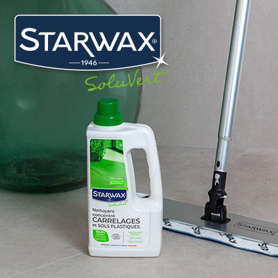 Gamme de nettoyants pour le sol marque STARWAX SOLUVERT