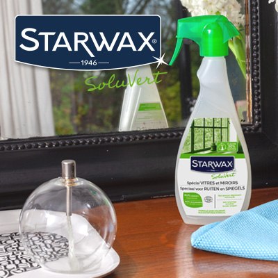 Entretien et nettoyage des vitres marque STARWAX SOLUVERT
