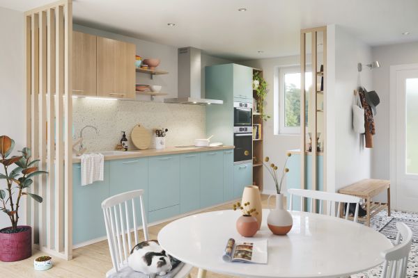 Cuisine avec caissons montés