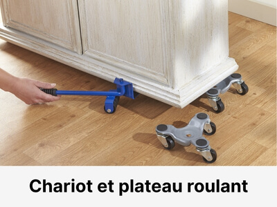 Chariot et plateau roulant
