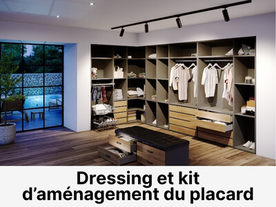 Dressing et kit d'am&eacute;nagement du placard
