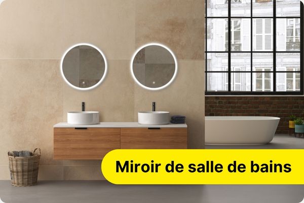 Miroir, fixation et accessoires