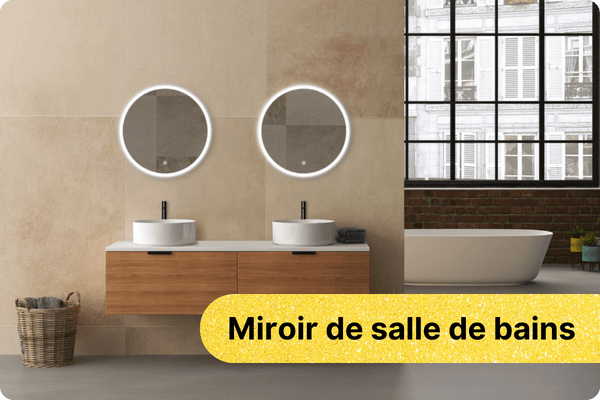 Miroir, fixation et accessoires