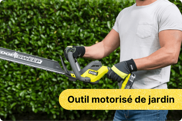 Outil motoris&eacute; de jardin