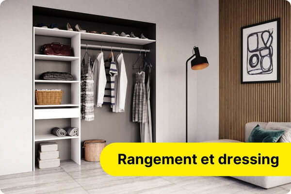 Rangement, dressing et am&eacute;nagement de placard