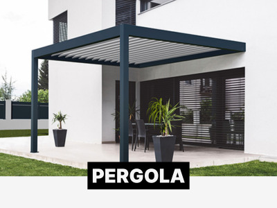 Pergola murale et autoportante