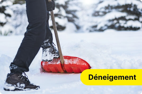 Pelle &agrave; neige, fraise et sel de d&eacute;neigement