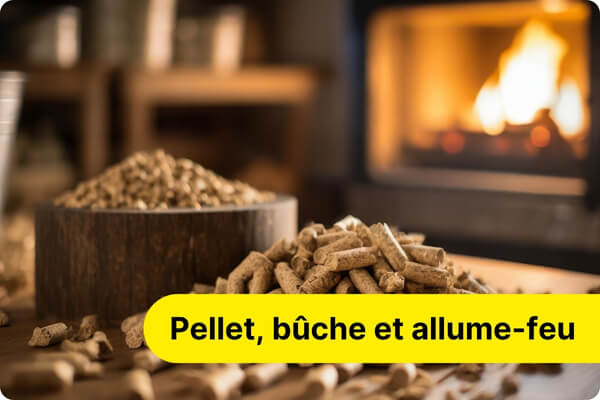 Pellet - b&ucirc;che - Aide &agrave; l'allumage