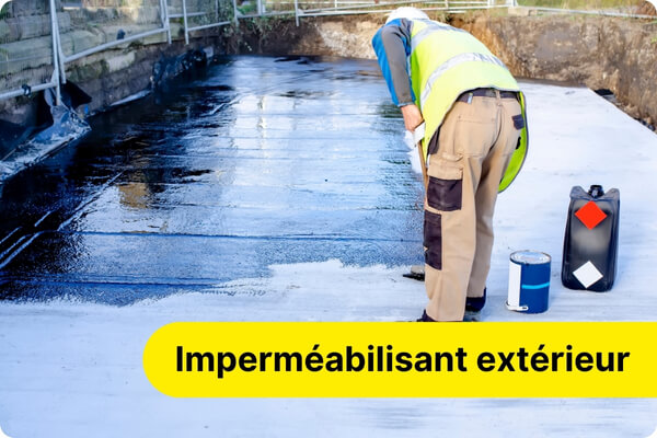Imperm&eacute;abilisant et rev&ecirc;tement &eacute;tanche ext&eacute;rieur