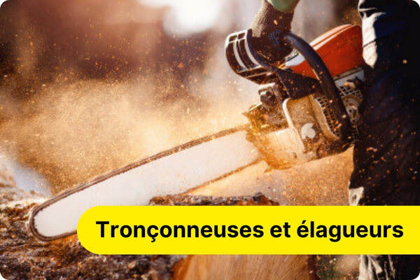 tron&ccedil;onneuses et &eacute;lageurs  &eacute;l&eacute;ctriques, thermiques, sur batterie