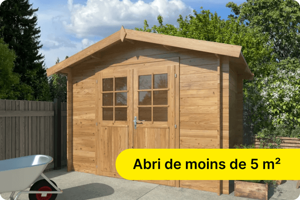 Abri de moins de 5 m&sup2;
