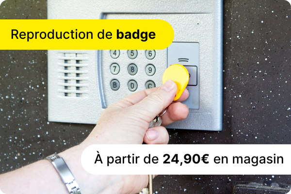 reproduction de badge