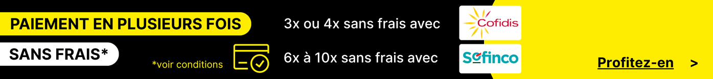 Paiement en plusieurs fois sans frais