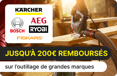 Offre de remboursement OUTILLAGE