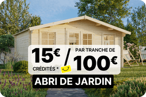 Abri de jardin en opération 15/100