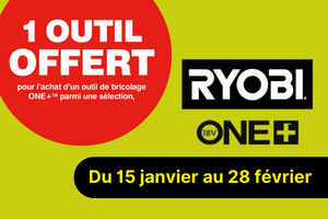 Offre de remboursement outillage Ryobi