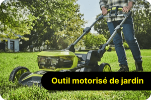 Outil motoris&eacute; de jardin