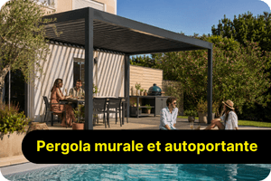 Pergola murale et autoportante