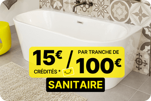 op&eacute;ration marques mars avril 2026 - 15&euro;/100&euro; sanitaire