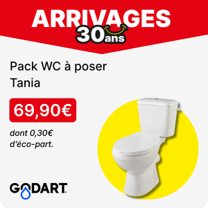 Pack WC &agrave; poser Tania - GODART