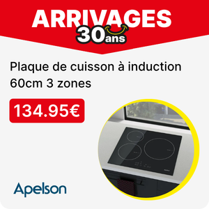 Plaque de cuisson &agrave; induction 60cm 3 zones - APELSON