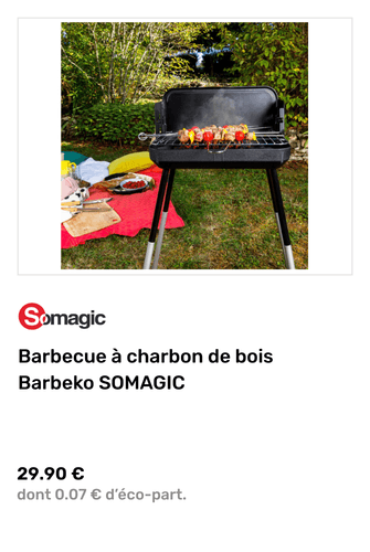 Barbecue &agrave; charbon de bois Barbeko SOMAGIC