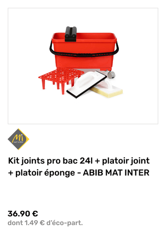 KIT JOINTS PRO BAC 24L+ PLATOIR JOINT + PLATOIR EPONGE