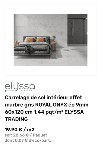 ROYAL ONYX GRIS 60X120 1,44M2