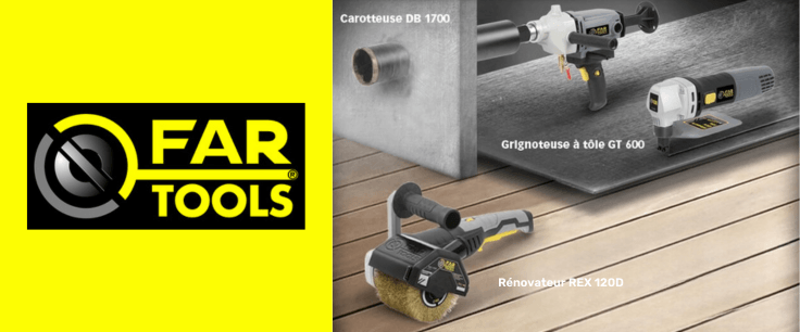 FAR GROUP / FAR TOOLS Carotteuse Grignoteuse à tôle et Rénovateur