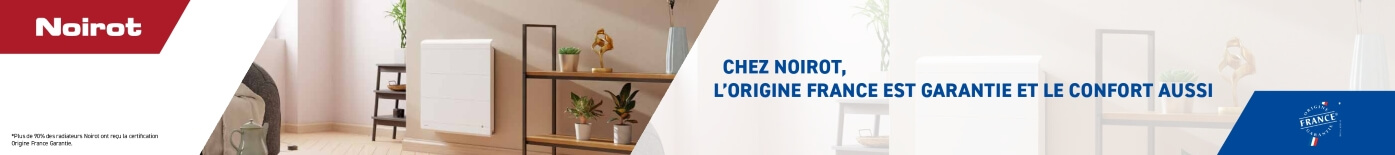 Radiateurs à inertie marque NOIROT de chez MULLER INTUITIV 