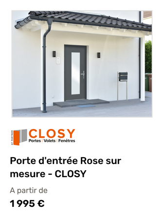Porte d'entr&eacute;e sur mesure